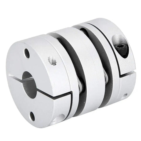 Heavy Duty GL 44 Millimeter Motor Coupling Shaft Adapter Sleeve connecting rod in silver for precision transmission tasks.