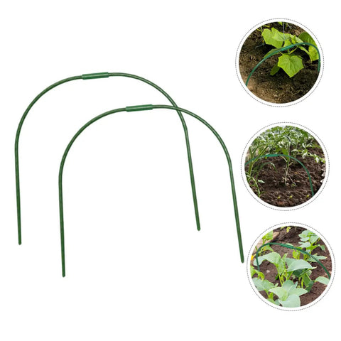 Two Pack Garden Arch Brackets For Plant Support And Frost Cover Pro Grade Outdoor Garden Gear For Climbing Plants And Vining Veggies Easy Setup And Strong Protection For Greenhouses And Balconies