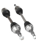 Built Tough Front CV Axle Shaft Kit With Rubber Boots And Steel Clamps For GMC Acadia Chevy Traverse Buick Enclave Saturn Outlook 2007 To 2017, two axles with sealed rubber boots.