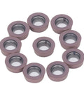 10 Piece Carbide Turning Insert Set For CNC Lathe Milling Machine Tools Easy Install Compact Design durable circular blades arranged in a circle
