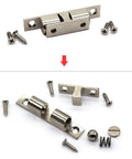 70mm Ball Catch Set Of 5 Solid Brass Chrome Plated Adjustable Double Ball Tension Roller Latch Hardware Fittings For Cabinets Closets Furniture Doors With Screws, chrome ball catch and screws