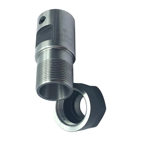 Built Tough Rock Solid CNC Motor Shaft For Milling And Boring Grinding Machines Precision Machined Steel with threaded design.