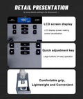 Pro Grade Lead Free Hot Air Gun Soldering Station With Digital Display 1000W Rework Kit for PCB and Chip Repair LCD and adjustment keys