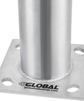 Close-up of Rock Solid Surface Mount Safety Bollard Standing 36 Inches High Packed With Genuine Type 304 Stainless Steel.