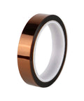 Pro Grade Polyimide Film Tape One Mil Quarter Inch Wide By Thirty Six Yards Amber Transparent With Silicone Adhesive High Temp