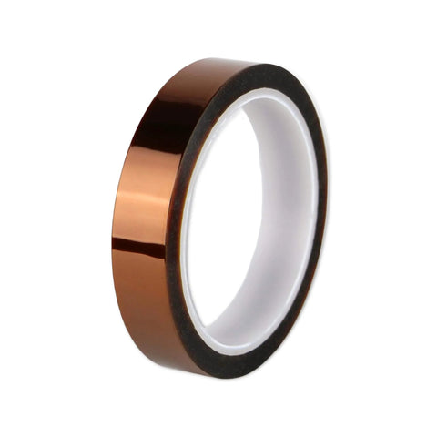Kapton-Style Polyimide Film Tape, 1 Mil Thick, Half-Inch Wide, 36 Yards, Amber and Transparent, Silicone Adhesive, Roll View