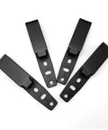 Rugged Durable Tactical Holster Clips And Knife Scabbard Kit for back waist gear, showing four black metal clips