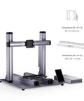 No Sweat Quick Swap Toolhead Interface For Snapmaker 2 Series with dimensions, all metal black mount plate, 350 250 compatible.
