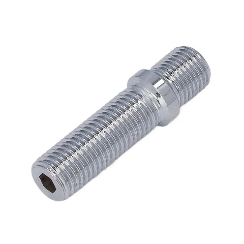 Upgrade Your Ride With 20 Heat Treated Wheel Stud Conversion Adapters, Extended 50mm Length And Robust Zinc Plated Design For Premium Grip On European Cars, Making Installation A Breeze! zinc-plated steel wheel stud adapter, 50mm, hex center