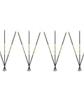 Hardcore Hunting Arrow Shafts Built Tough With Dead On Accuracy High Modulus Carbon Weave Dual Spine Weight Forward Tech Laser Checked Straight Shooters Bowhunting Gear 12 Pack arranged in a row.