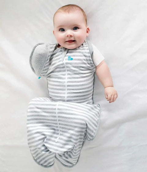Baby in Transition Swaddle With Zip Off Wings for Easy Arm Free Sleep, Gently Guides Baby From Swaddled to Arms Free, 1.0 TOG