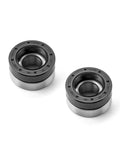 Harley Wheel Bearing And Seal Kit Front And Rear Direct Fit For Softail Dyna Sportster Road King Electra Glide 1973 1999 Replacement 9052 47519 83A Premium Quality Heavy Duty For Longevity And Smooth Ride, showing close-up of bearings on white background.