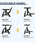 Adjustable heights of Heavy Duty Dirt Bike Stand Adjustable Jack Stand 1200 Lbs Capacity Engine Stand With Vertical Rise Easy To Operate