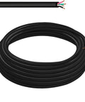 Coiled 14 Gauge 4 Conductor SOOW Workhorse Portable Power Wire 14-4 Electrical Cable Up To 600V With Durable Outer Jacket, 50ft USA Made