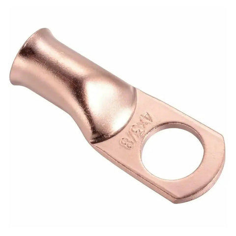 Premium 20 Piece Pack Of Heavy Duty 4 AWG Ring Terminal Lugs With 3/8 Inch Hole For Copper Wiring Electrical Power Cable Connectors Kit copper ring lug