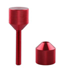 Heavy Duty 4 Pcs Aluminum Flange Two Hole Alignment Dots Plus 1-1/8 Inch Pins And 1-5/8 Inch Detachable Double Hole Bolts, red aluminum alignment pins set.