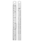 6 Inch Stainless Steel Ruler Set Of 4 With Safe Non Sharp Edge For Students And DIY Projects Durable Rustproof Metal Measuring Tool