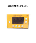Control panel of Straight Up Powerhouse Dual Hose Portable Air Conditioner And Commercial Grade Heater with digital display.