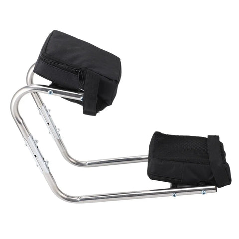 Knee Seat Garden Tool With Ergonomic Kneeling Bench Pro Grade Stainless Steel Frame Portable Kneeler Seat With Ankle Support