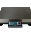 Solid As A Rock Digital Bench Scale With Spacious Stainless Steel Platform 150 Lb Capacity and backlit display.