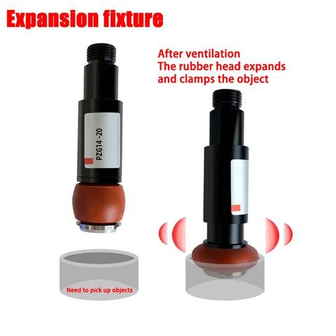 Mini Pneumatic Mechanical Arm With Silicone Head Gripper For Internal Support Expansion Fixture And Precision Small Part Handling