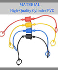 4 Pack Hydraulic Quick Coupler Dust Caps And Plugs For 1/2 Inch ISO 5675 And ISO 7241-A Pioneer Style PVC Covers