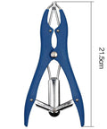 Balloon Opener Expander Tool Plier for Livestock Bander Workhorse Balloon Stretcher With Non Slip Handle 4 Direction Grapple Design Durable Plastic And Metal Build For Safe Quick Expansion On The Farm, 21.5cm blue handle