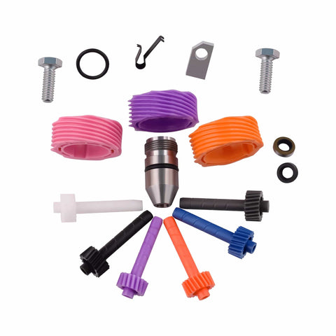 GM Speedometer Gear Kit For Powerglide TH350 Transmission With Six Driven Gears 17 18 19 20 21 22 Teeth And Three Drive Gears 7 8 10 Teeth Bullet Casings O Rings Seals Clamps Included