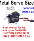 Upgrade Metal Servo Kit With Durable Servo Arms For Hyper Go H16 Series RC Cars, 16701 Upgrade Servo Parts Fit H16BM H16GT H16DR