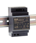 Ultra Slim 24V DIN Rail Power Supply 60W 2.5A Industrial Grade With Wide 85 To 264V AC Input And 47 To 63Hz For Plug And Play Automation Panels And Control Systems installed view.
