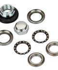 Steering fork bearing kit for mini Honda bikes; metal bearings, races, seals and hex nut