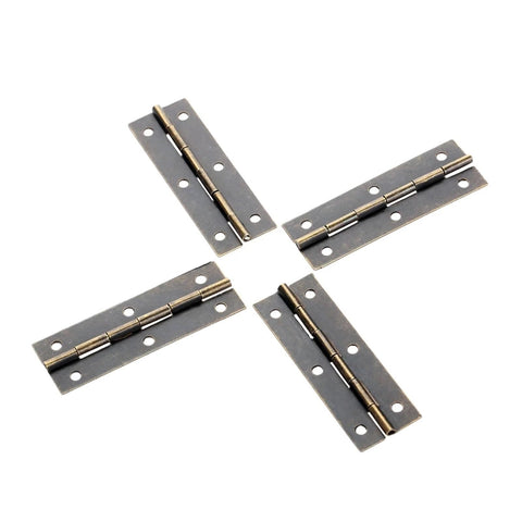 4 Pack Rotating Concealed Hinge Set Antique Bronze For Cabinets Doors Drawers And Jewelry Boxes 60x20mm With Silent Bearings Easy Install Heavy Duty Replacement Hardware