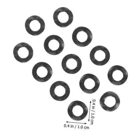 Heavy Duty Wave Spring Washers Set 500Pcs Assortment Kit Compression Type Gasket Machine Gasket Spring Steel Wave Washers For Machinery And Automotive Repairs Prevent Loosening And Dampens Vibration. black wave washers, 0.4 in / 1.0 cm