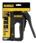 Carbon Fiber Body Workhorse 2 In 1 Staple Gun Tacker for Heavy Duty Staples and 18 Gauge Brads in retail packaging