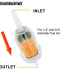 Inline Fuel Filter With Magnet For One Quarter And Five Sixteenth Inch Fuel Lines Fits Briggs And Stratton lawn mowers