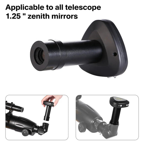 WiFi Telescope Eyepiece Cam With 1080P HD 2MP Sensor, Real Time Phone Viewing, 1.25 inch universal fit adapter for telescopes