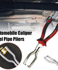Heavy Duty Fuel Line Pliers For Chevrolet Volt Bolt EV EUV Blazer EV gripping a fuel pipe connector in a vehicle's engine bay.
