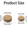 Natural Oak Cork Stoppers Set, Tapered Wood Plugs For Wine And Beer Bottles, Jars And DIY Crafts, Two Size Options, Product Size Chart