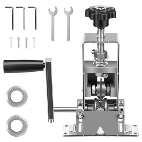 Versatile Wire Stripper Machine With Dual Mode Power No Fuss Hand Crank Or Drill Powered Delivers Quick Easy Copper Wire Stripping For Scrap Recycling Copper Wire Peeler With Industrial Grade Blade shown with attachments