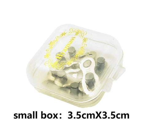 Small box with 4 Pairs Must Have 11 Speed Bicycle Missing Link Chain Connector Reusable Steel Link Silver 20mm Long 5.5mm Wide 7mm High