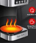 12 Cup Programmable Coffee Maker With LCD Display Brew Regular Or Strong Like A Pro For Home And Office Glass Carafe Auto Shut Off