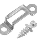 Premium Silver Concealed Connectors 20 Pack Half Pass Mechanism No Sweat Setup Furniture Hardware with screw and bracket