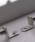 Solid As A Rock Metal Shelf Pegs 1 4 Inch L Shaped Support Brackets showing silver plated heavy duty pegs for cabinetry.