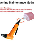 Pro Grade 110 Degree Air Die Grinder 18000 RPM Pneumatic Angle Tool with lubrication instruction for maintenance
