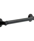 Venetian Bronze 24 Inch Traditional Grab Bar For Shower And Toilet Heavy Duty Support Up To 450 Lbs Zinc Posts With Stainless Steel Bar ADA Compliant Bathroom Safety Grip
