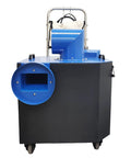 No Sweat Heavy Duty Movable Dust Collector For Central Air Conditioning Duct Cleaning with blue funnel and collection bag.
