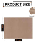 Product size diagram of 8 Pack Teflon Sheets For Heat Press 12 By 16 Inch Nonstick Craft Mats, shows dimensions and 1mm thickness details.