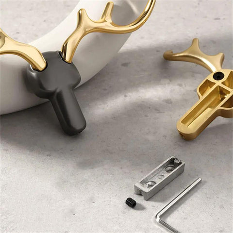 Rock Solid Heavy Duty Wall Hooks For Coats Jackets And Kitchen Towels Premium Zinc Mounting Hardware shown with installation parts.