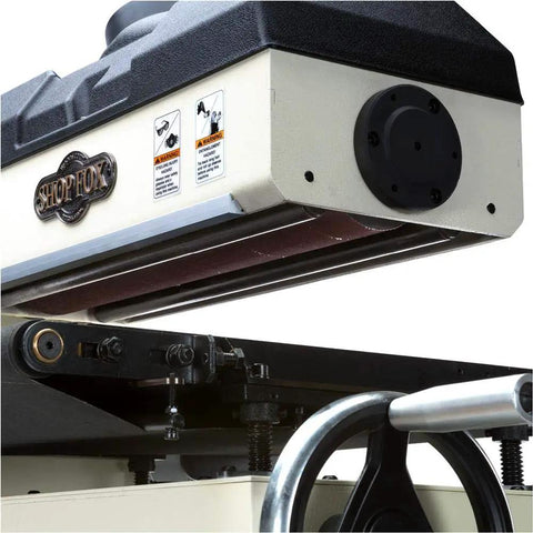 Pro Level 18 Inch Open End Drum Sander Built Like A Tank For Serious American Woodworkers 1.5HP Motor Variable Conveyor Feed Smooths Boards Fast No Sweat Knockout Sanding Machine