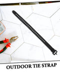 Heavy Duty Adjustable Zip Ties For Indoor And Outdoor Use Reusable Cable Management Straps With Quick Release Buckle